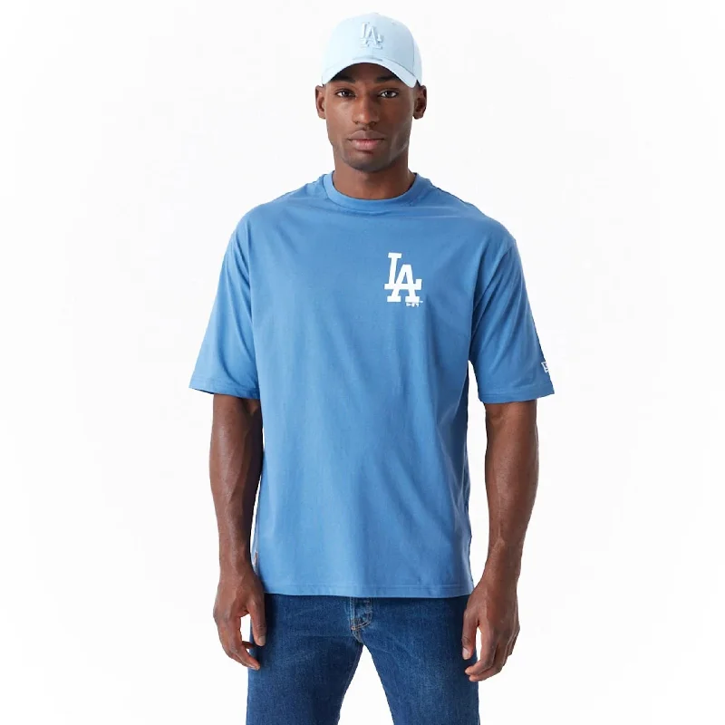 Men's T-shirts comfy brown-LA Dodgers MLB World Series Blue Oversized T-Shirt