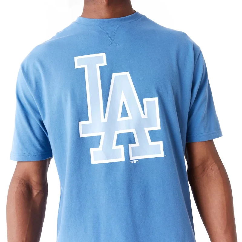 Men's T-shirts lightweight tan-LA Dodgers World Series Blue Oversized T-Shirt