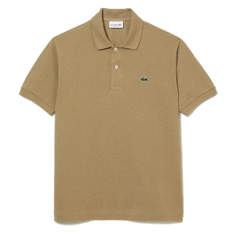 Men's polo shirts stylish tan-Lacoste Original S/S L.12.12 Petit Piqu‚àö¬© Cotton Polo Shirt Beige