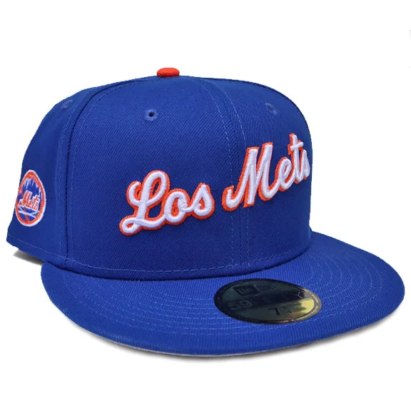 Men's hats breathable white-Los Mets - New Era Fitted (Royal)