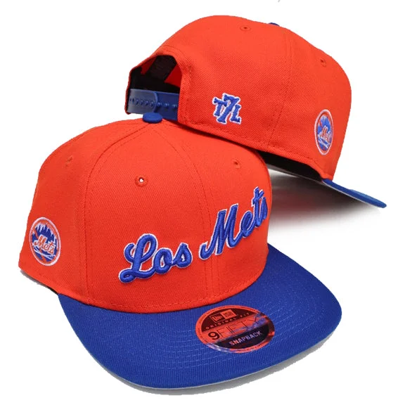 Men's hats stylish white-Los Mets - New Era Snapback (Orange)