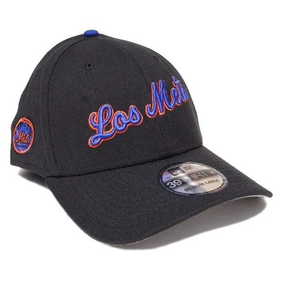 Men's hats trendy navy-Los Mets - New Era Stretch Fit (Black)