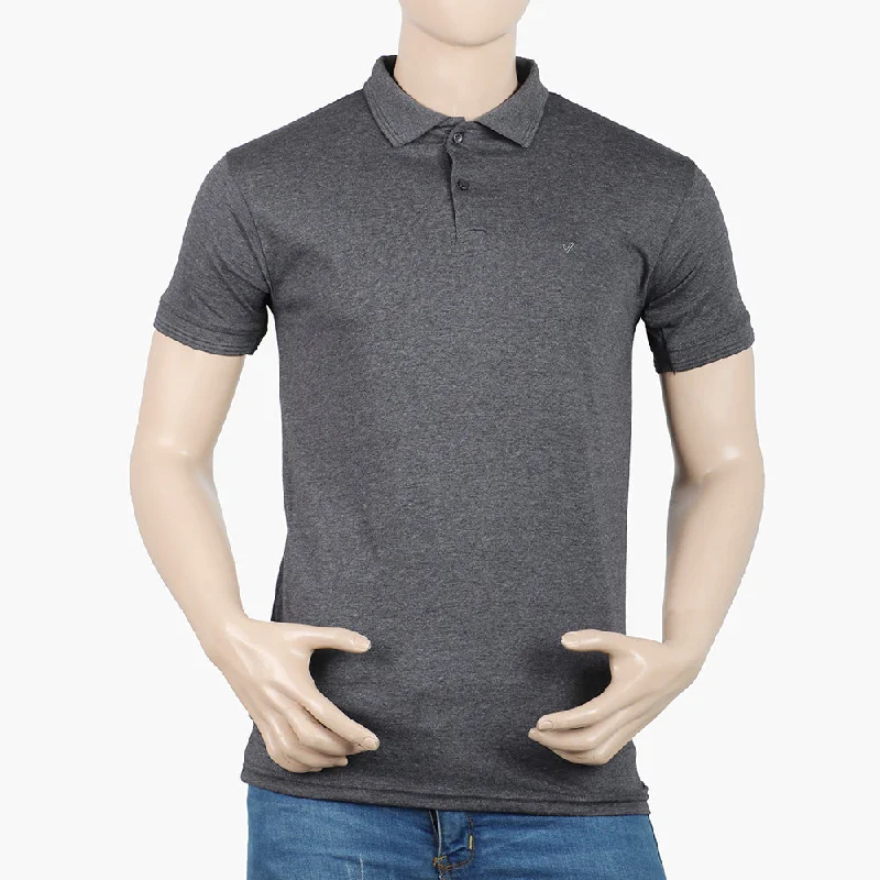 Men's polo shirts classic navy-Men's Half Sleeves Polo T-Shirt - Charcoal