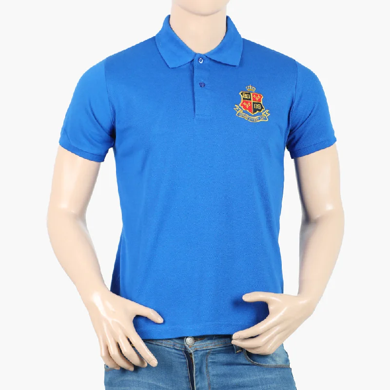 Men's polo shirts classic tan-Men's Valuable Polo Half Sleeves T-Shirt - Blue