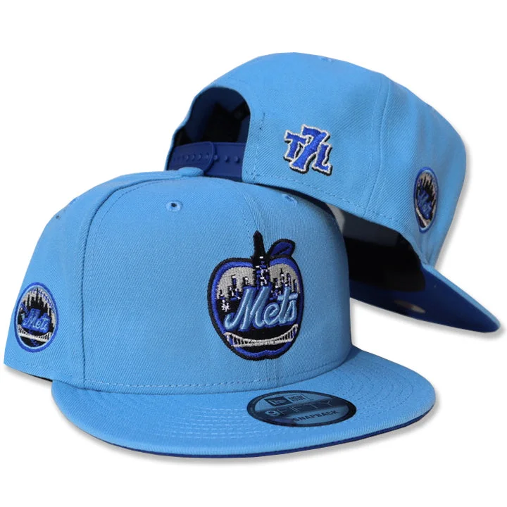 Men's hats lightweight navy-METS APPLE (Sky Blue) | New Era Snapback