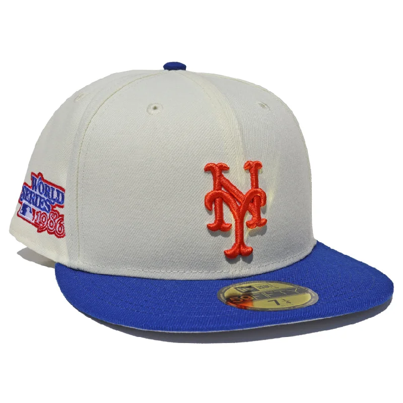 Men's hats classic white-METS RETRO 1986 | New Era 59Fifty fitted