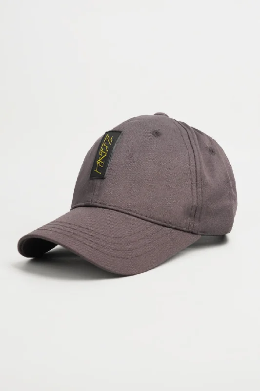 Men's hats casual white-MNDZ Baseball Cap - Charcoal Grey