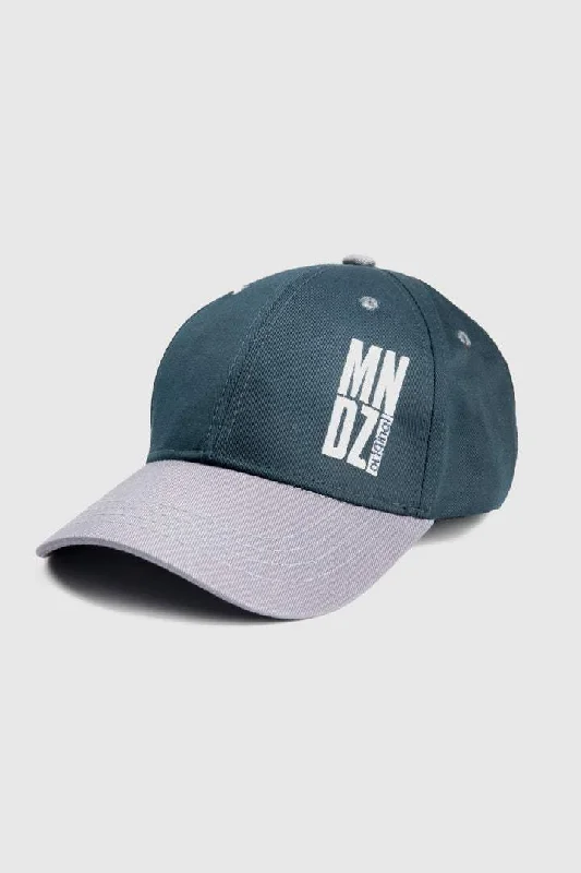 Men's hats breathable tan-MNDZ Original Embroidered Cap - Blue & Grey