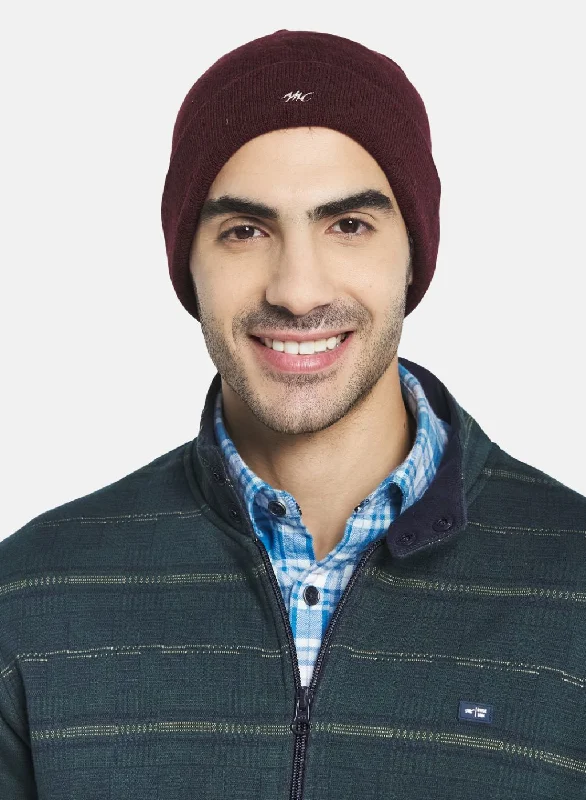 Men's hats breathable navy-Men Maroon Cap