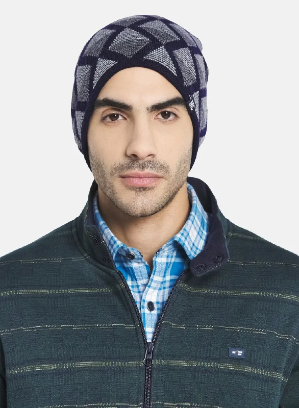 Men's hats warm navy-Men NAvy Blue Cap