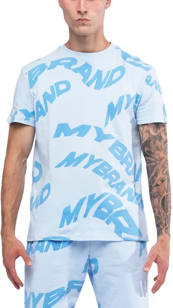 Men's T-shirts casual white-WAVY Dark Mint Capsule T-Shirt | LIGHT BLUE