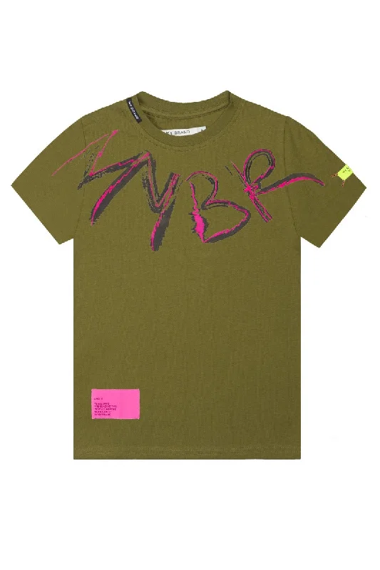 Men's T-shirts casual gray-MYBRAND DNA T-SHIRT | ARMY