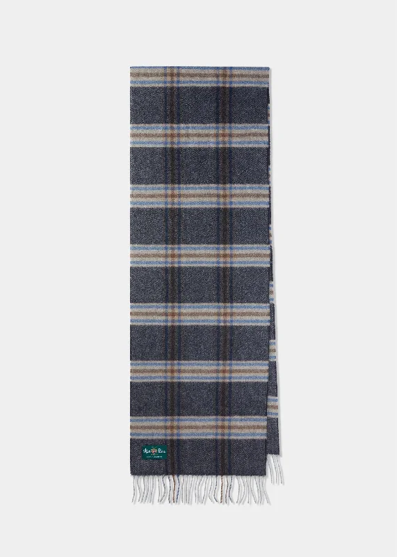 Men's polo shirts casual black-Neatham Cashmere Scarf In Charcoal