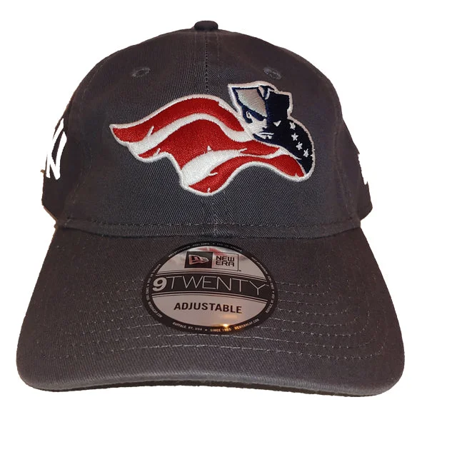 Men's hats stylish black-Somerset Patriots New Era 9Twenty Co-Branded Adjustable Unstructured Cap