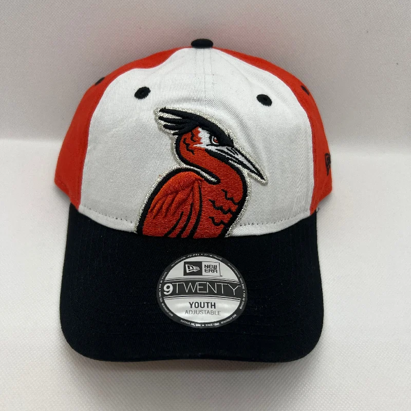 Men's hats breathable tan-Delmarva Shorebirds New Era 9TWENTY Youth Orange Friday Alternate Adjustable Cap