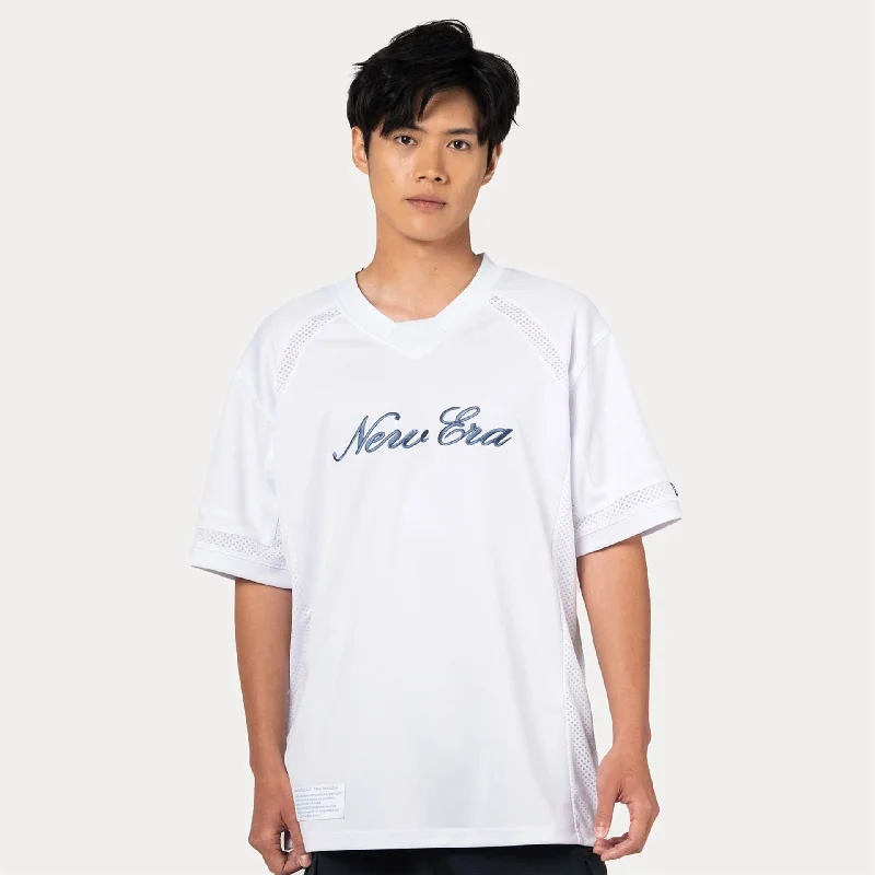 Men's T-shirts slim fit-New Era Heritage White Football Jersey