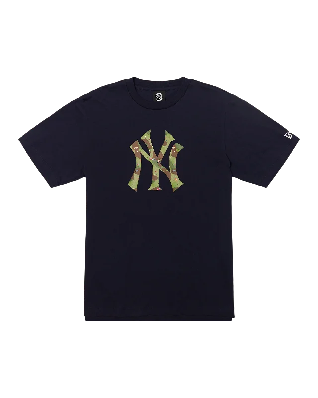 Men's T-shirts soft navy-NEW YORK YANKEES STARFIELD LOGO TEE - NAVY