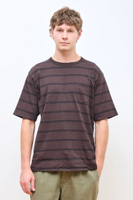 Men's T-shirts durable brown-Dweller SS Tee Brown