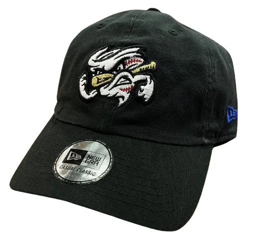 Men's hats lightweight green-Omaha Storm Chasers Youth New Era Casual Classic Black Vortex Cap