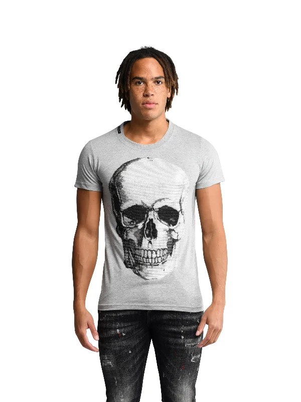 Men's T-shirts comfy gray-Original Skull T-Shirt | GREY