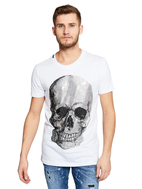 Men's T-shirts breathable black-Original Skull T-Shirt | WHITE