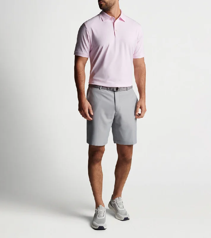 Men's polo shirts slim black-Peter Millar Jubilee Performance Stripe Polo Shirt - Palmer Pink