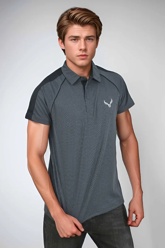 Men's polo shirts casual tan-Polo Athletica Men's Fall 8 Times Stand Up 9 Printed Activewear Polo Shirt