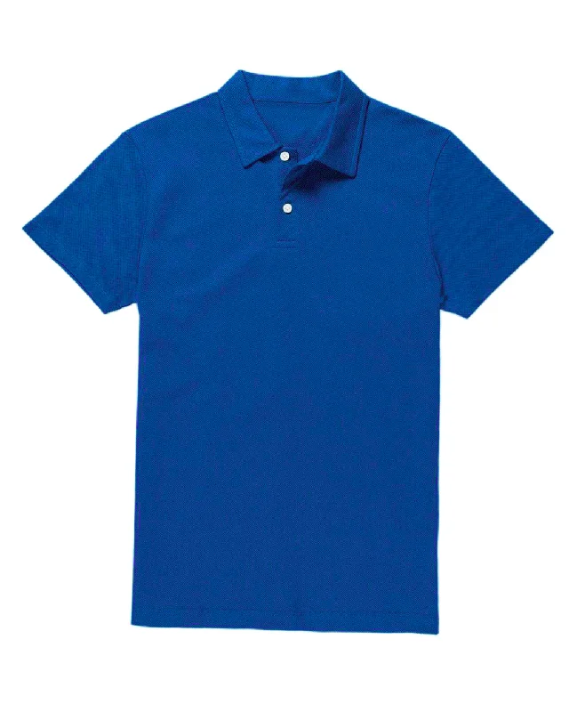 Men's polo shirts slim tan-Blue Polo T-Shirt