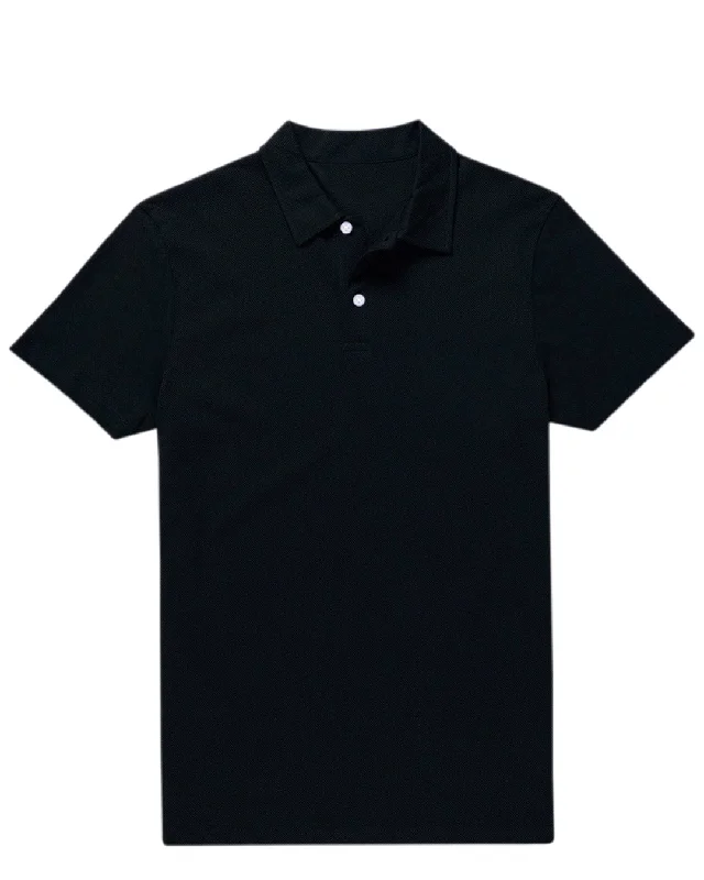 Men's polo shirts slim brown-Polo Dark Indigo