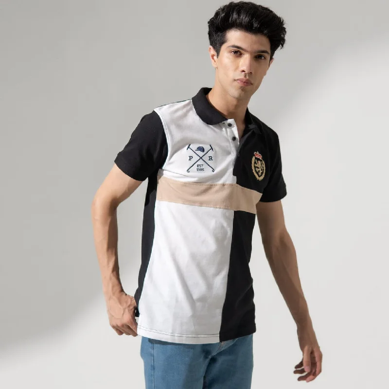 Men's polo shirts trendy navy-Polo Republica Men's Lion Crest & Mallets Embroidered Polo Shirt