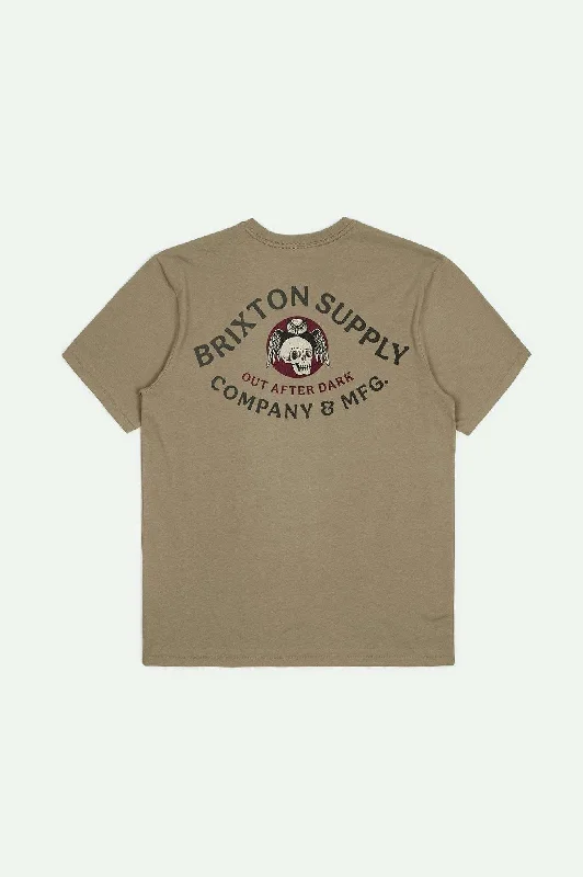 Men's T-shirts casual navy-Potion S/S Tailored T-Shirt - Oatmeal