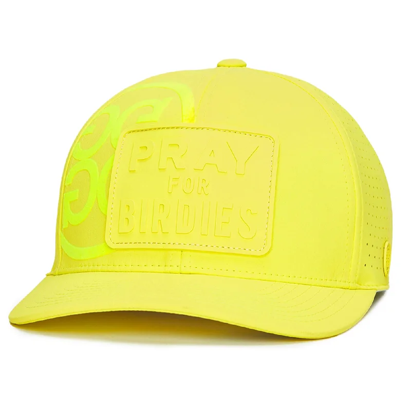 Men's hats stylish green-Pray For Birdies Featherweight Tech Snapback Cap Solar - AW24