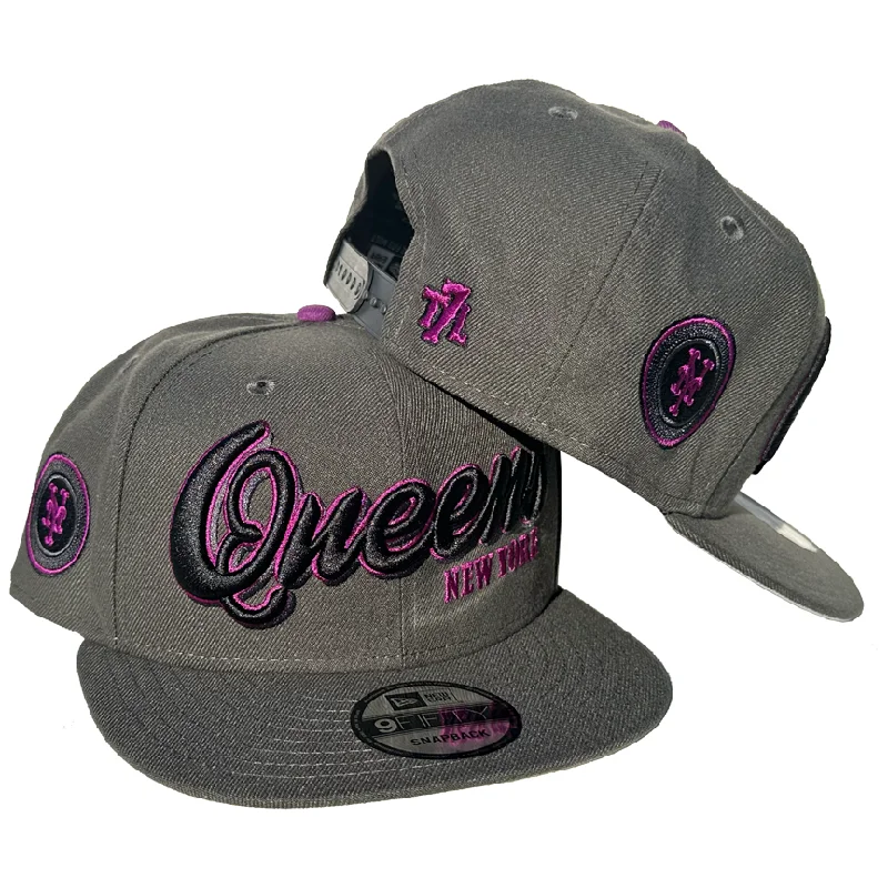 Men's hats trendy gray-QUEENS CONNECT | New Era Snapback