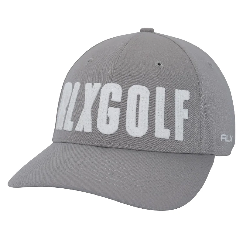 Men's hats casual green-RLX Golf Logo Cap Peak Grey - 2024