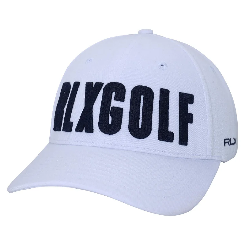 Men's hats trendy gray-RLX Golf Logo Cap White - 2024