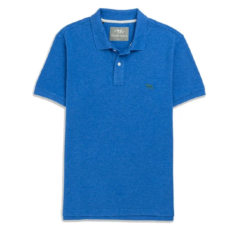 Men's polo shirts durable white-Rodd & Gunn The Gunn Polo Shirt Lapis