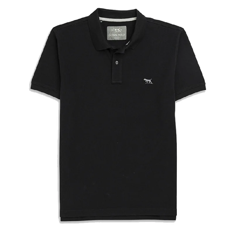 Men's polo shirts lightweight green-Rodd & Gunn The Gunn Polo Shirt Onyx