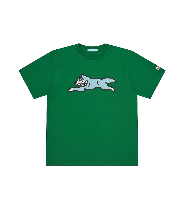 Men's T-shirts lightweight gray-RUNNING DOG T-SHIRT - DEEP GREEN