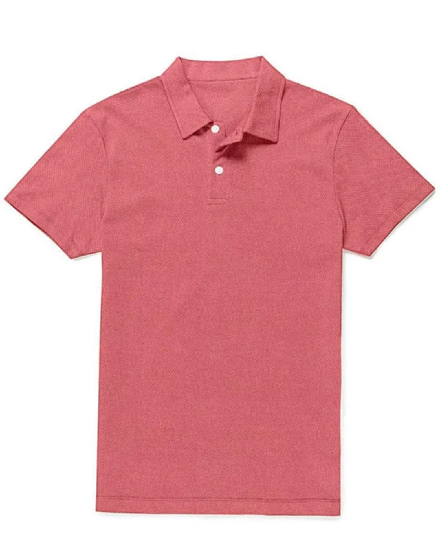 Men's polo shirts classic black-Salmon Pink T-shirt