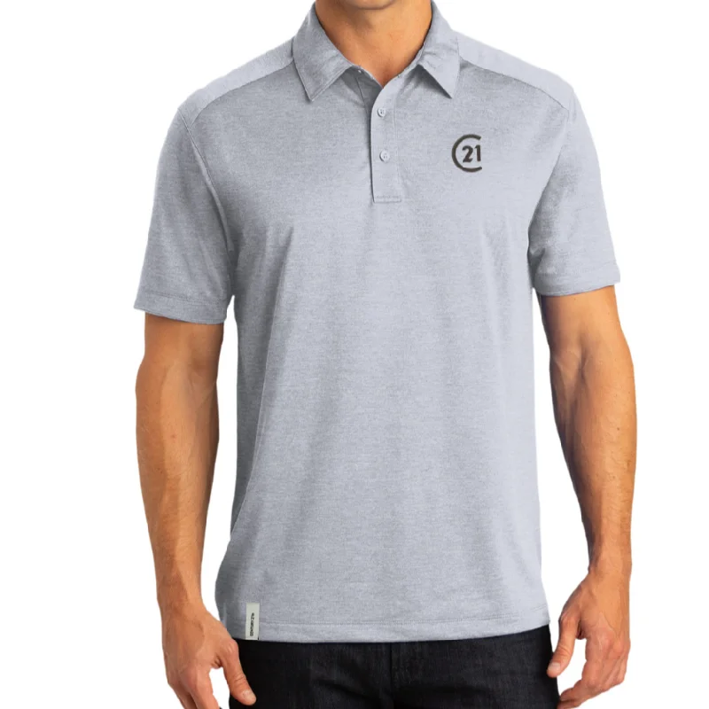 Men's polo shirts slim gray-Trends C21 Silver Grey Polo