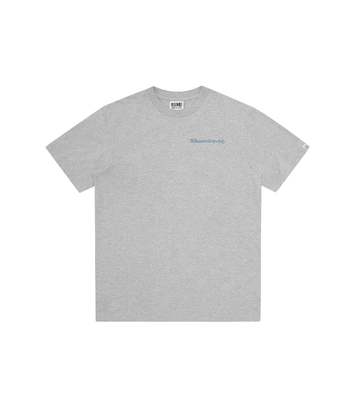 Men's T-shirts lightweight white-SERIF LOGO T-SHIRT - HEATHER GREY