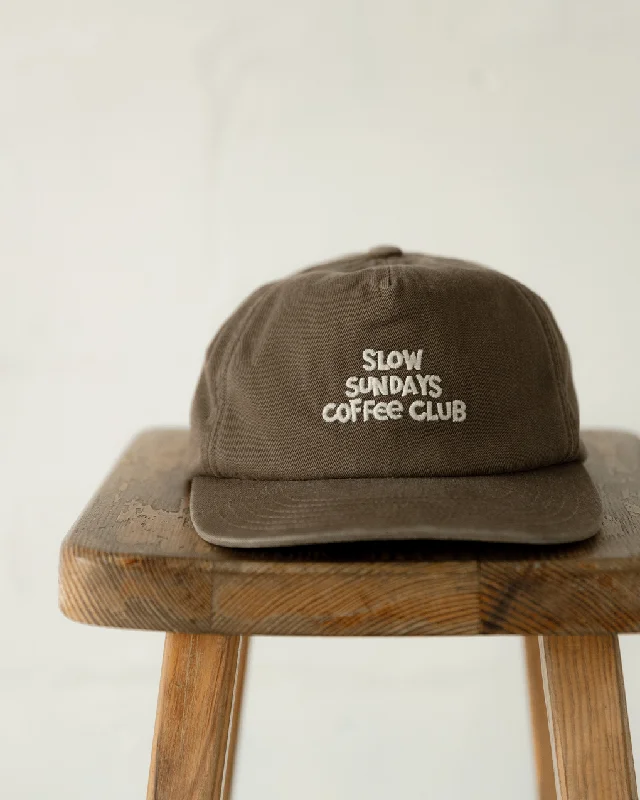 Men's hats cozy brown-Slow Sundays 5 Panel - Brown