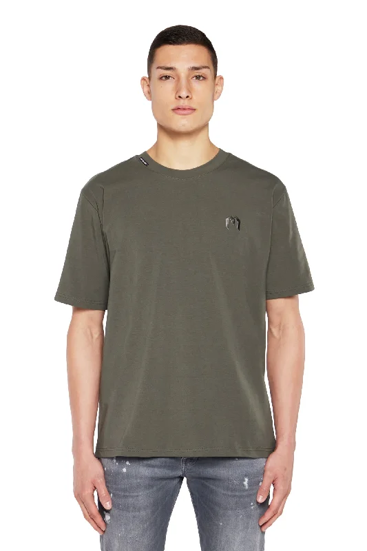 Men's T-shirts lightweight green-Solid M T-Shirt Dress blues | DARK GREEN