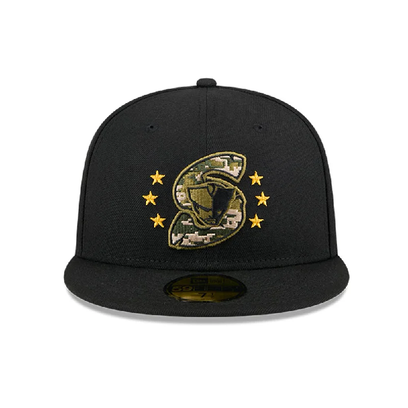 Men's hats cozy brown-Somerset Patriots 59FIFTY Authentic On-field 2024 Armed Forces Cap