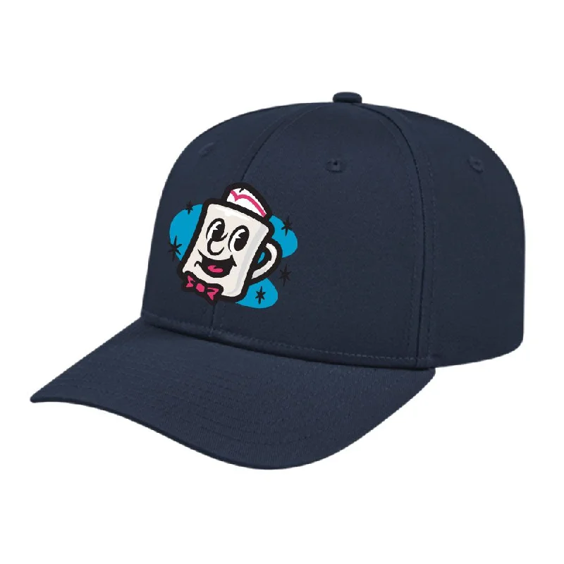 Men's hats durable black-Somerset Patriots Adult Navy Structured Poly Cotton Snap Back Cap