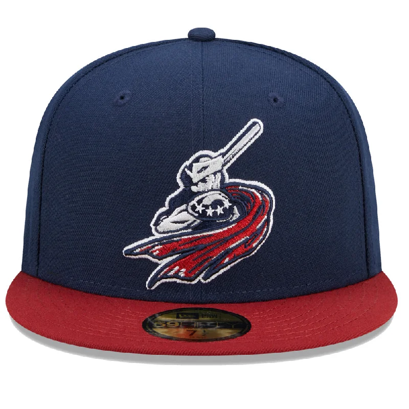 Men's hats durable black-Somerset Patriots Marvel's Defenders of the Diamond 59Fifty Authentic Fitted Cap