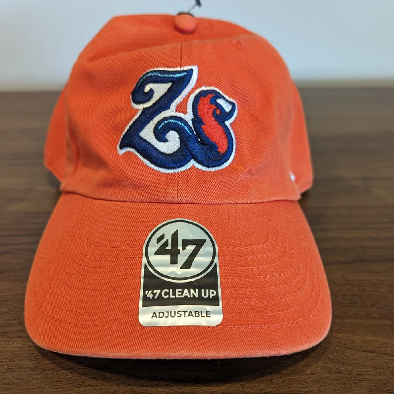 Men's hats stylish brown-Somerset Patriots 47 Brand Adjustable Zorros de Somerset Clean Up Cap