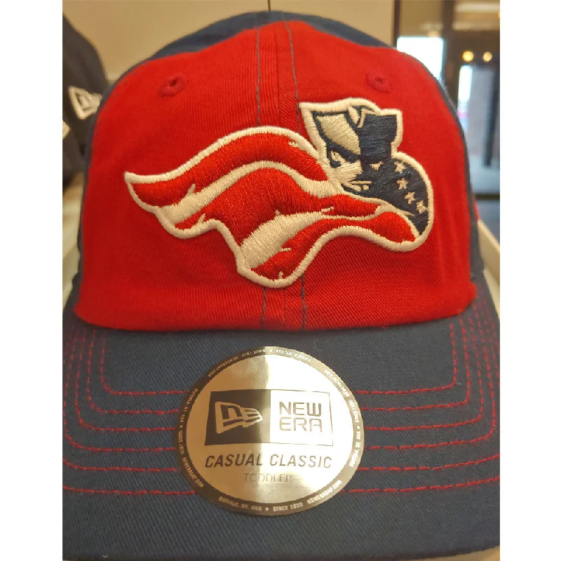 Men's hats breathable white-Somerset Patriots Toddler New Era Team Clutch Adjustable Red Navy Cap