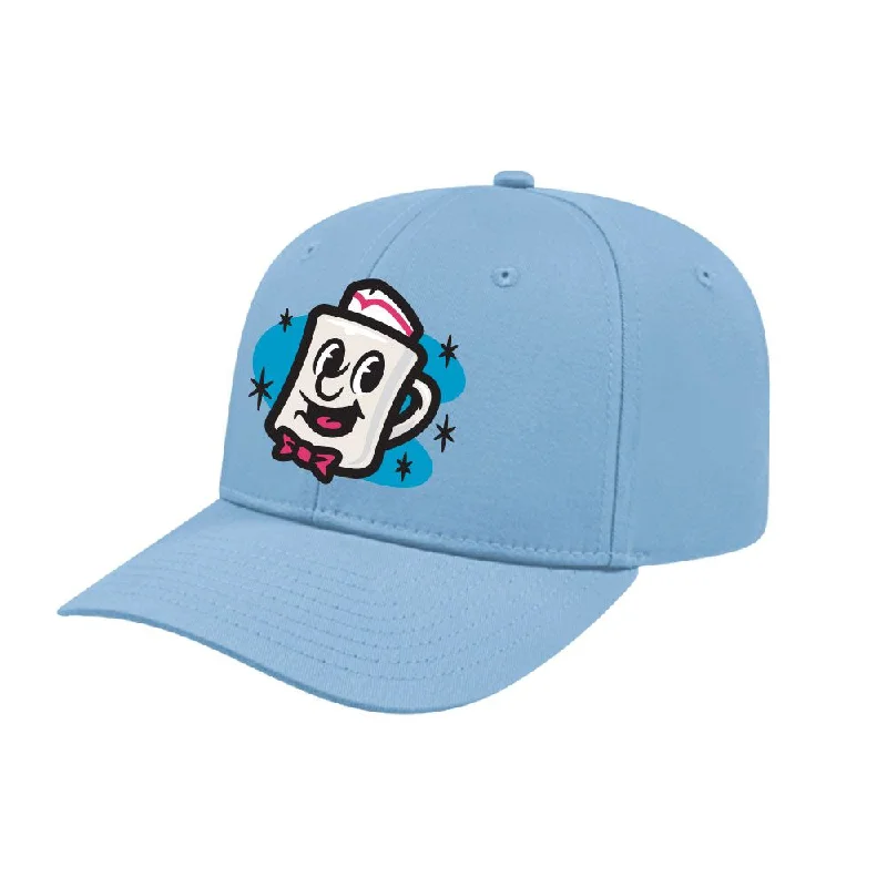 Men's hats breathable white-Somerset Patriots Youth Columbia Blue Structured Poly Cotton Jersey Diners Coffee Mug Snap Back Cap