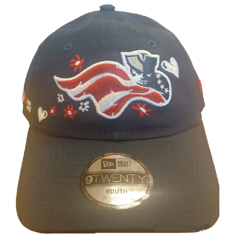 Men's hats warm wool-Somerset Patriots Youth Girls 9Twenty Floral Adjustable Slide Buckle Cap